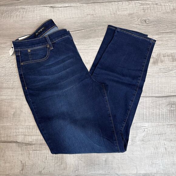 Talbots Slim Ankle Dark Wash Jeans Womens 14L Blue Denim Mid Rise Cotton Blend - Picture 4 of 9